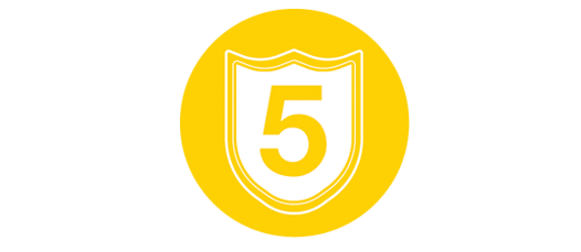 Peace of mind with a five-year warranty