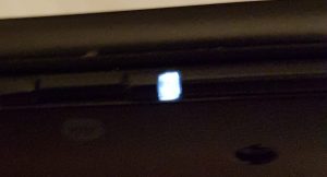 Pointless Flashing LED. Stop it, Sony.