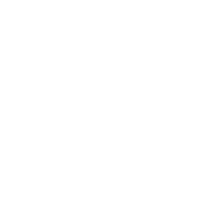 Twitter logo - white filled circle icon with a cut out bird shape