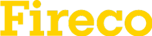 Fireco logo showing yellow letters spelling out Fireco