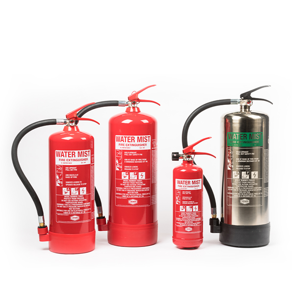Group of Water Mist Fire Extinguishers