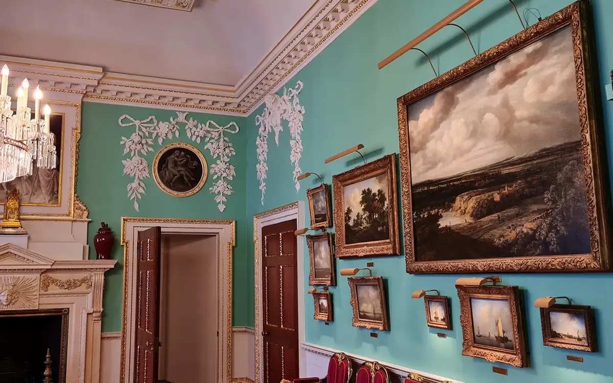 Classical artwork inside Mansion House in the City of London
