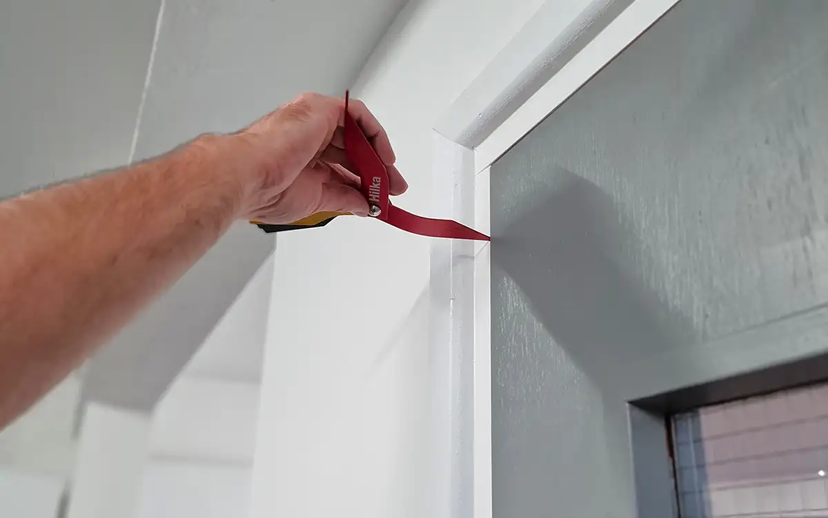 Gapping around a fire door is checked during an inspection